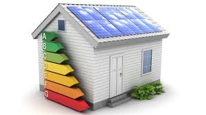 Energieffektivt hus illustrasjon grønt boliglån