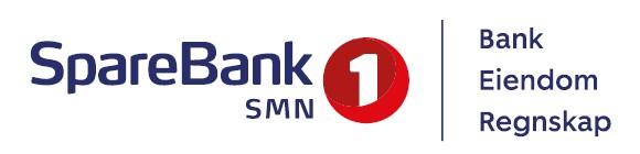 SpareBank 1 SMN logo, Finanshuset med bank, eiendom og regnskap. Positiv.