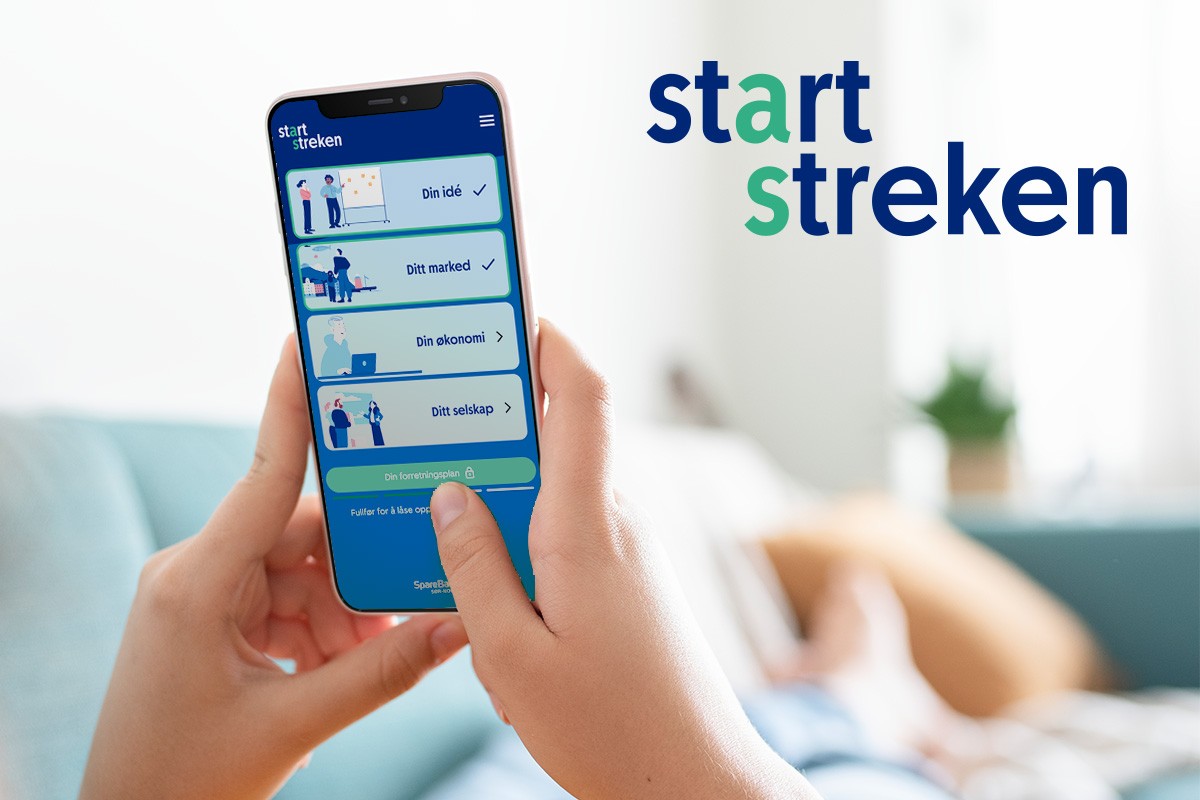 startstreken mockup med logo