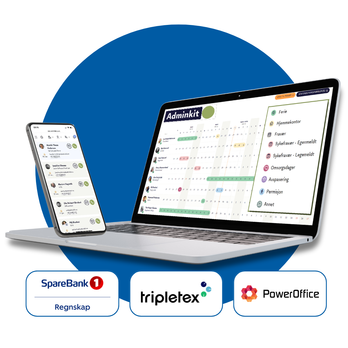 Adminkit HR. Illustrasjon.