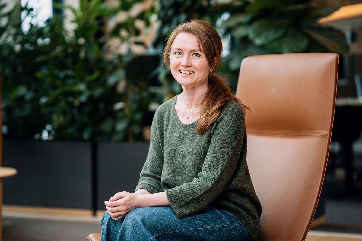 Sarka i Finansparken. Foto. 