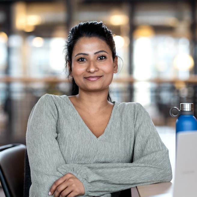 Kvinnelig rådgiver på kontor, bilde
