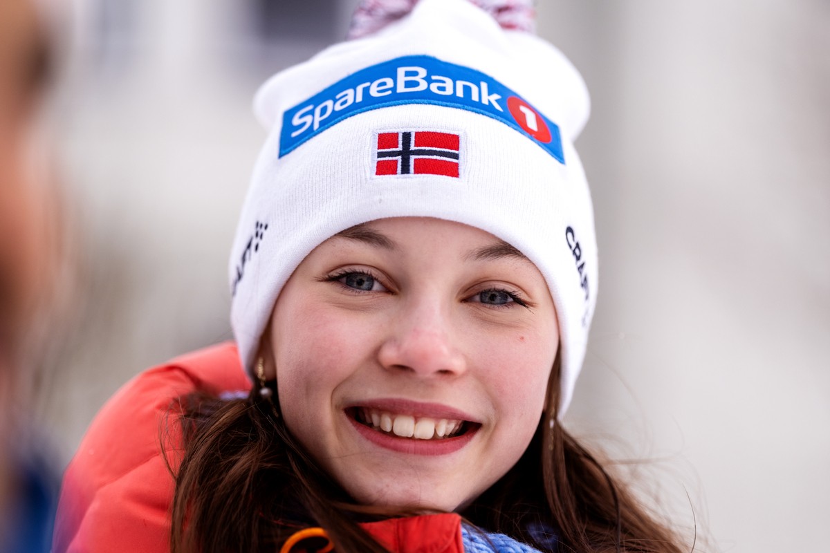 Ser gjennom et gjerne.