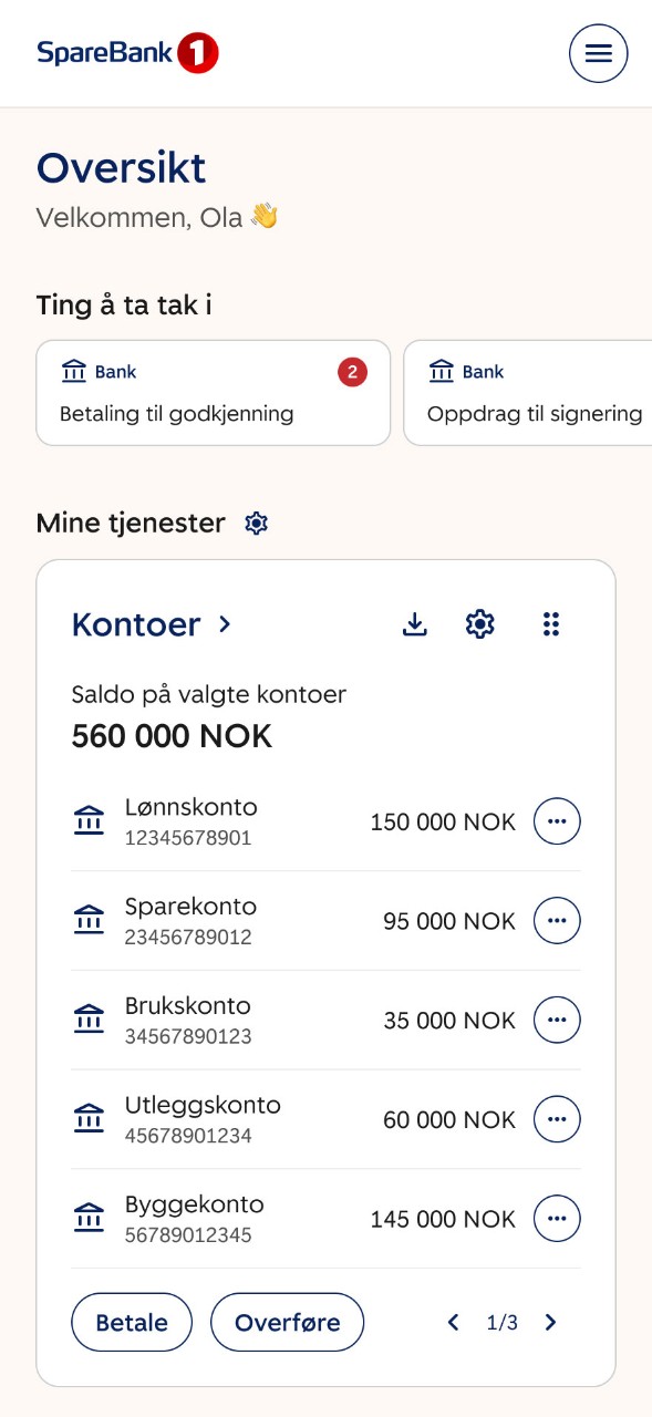 To kollegaer foran pc som jobber med sparebank 1 bedrift