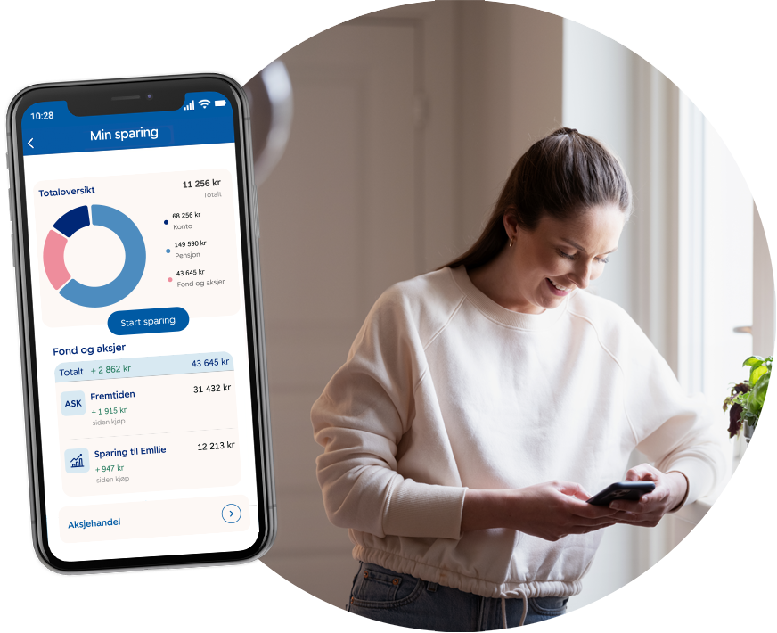 Få kontroll på sparingen din i Norges mest personlige mobilbank