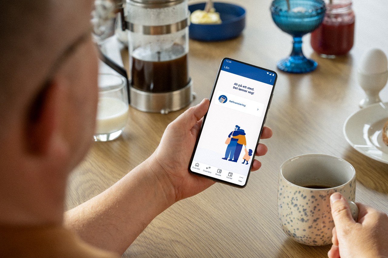 Refinansiering kjapt og enkelt i mobilbanken