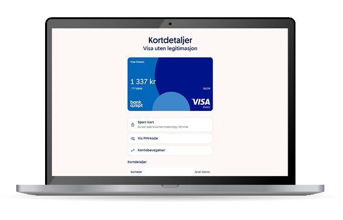 Enkelt og raskt å sperre kortet i nettbanken
