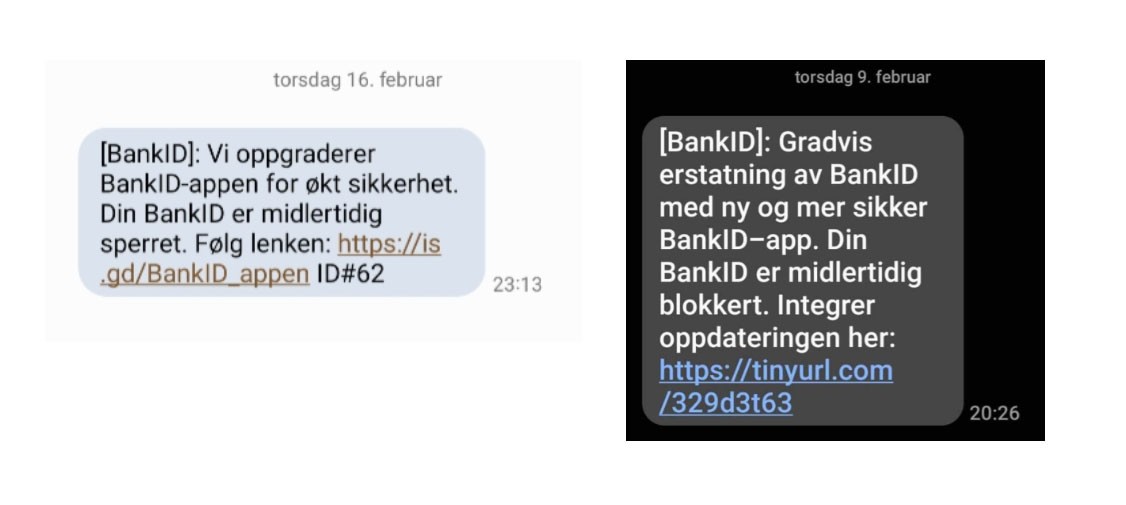 Svindel-SMS om at BankID på mobil er sperret