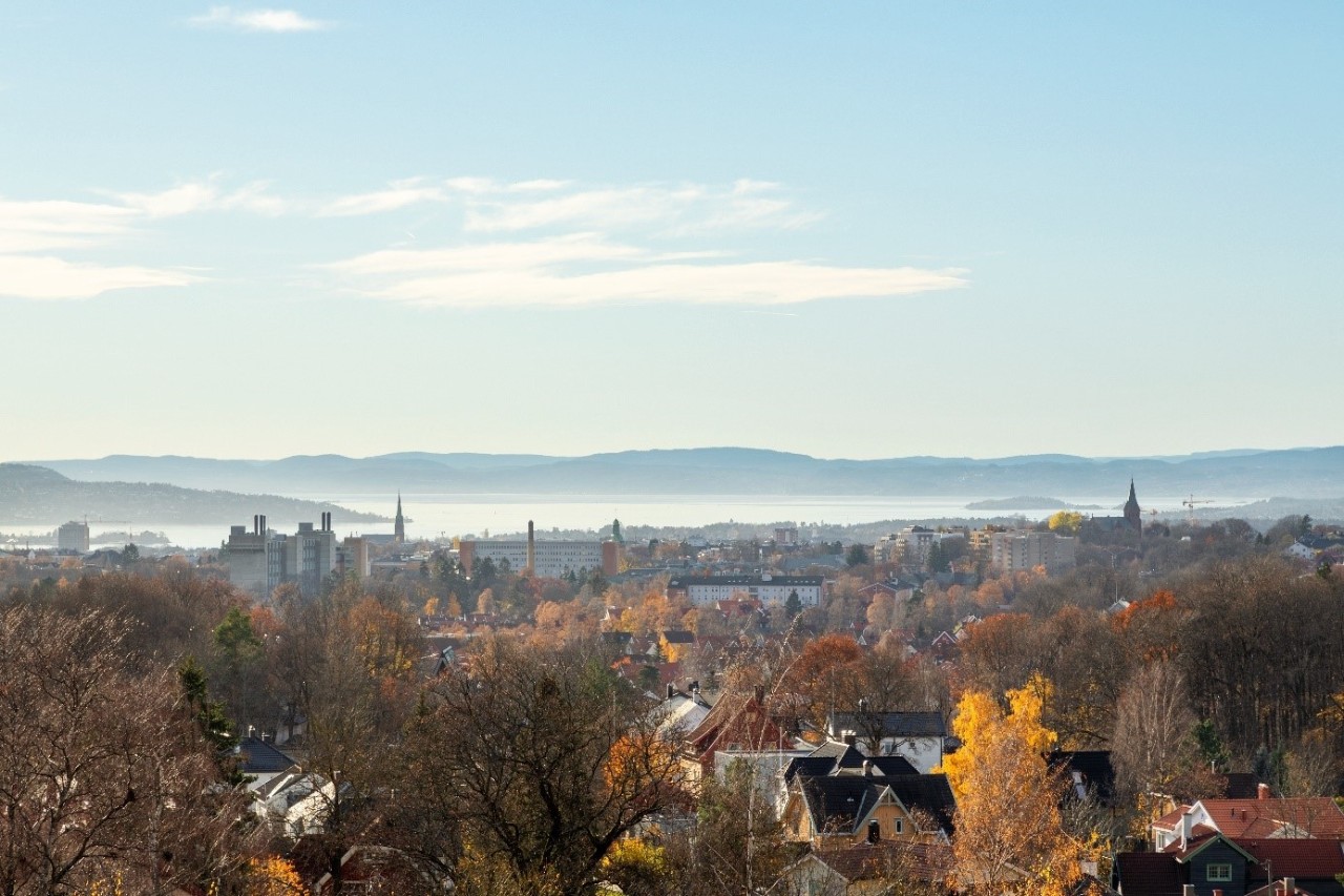 Bilde som viser utsikt over Oslo